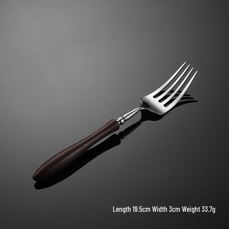 

Qianxing 304 Stainless Steel Dinner Fork with Wenge Wood Handle