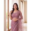 Premium Net Saree with Beads, Sequins & Pearl Embroide