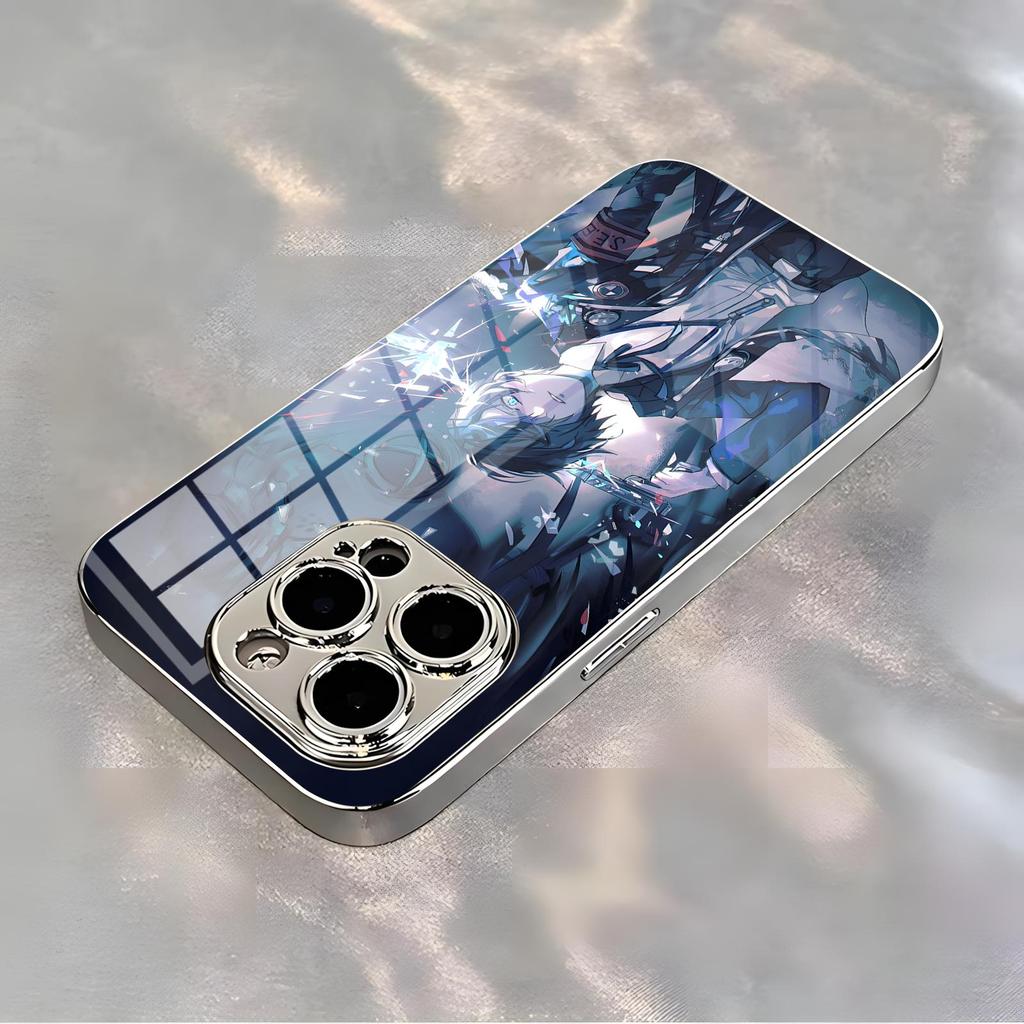 Game persona 3 r-reload Phone Case For iPhone17 16 16e 15 14 13 12Plus Mini Pro Max Electroplated glass Phone Case