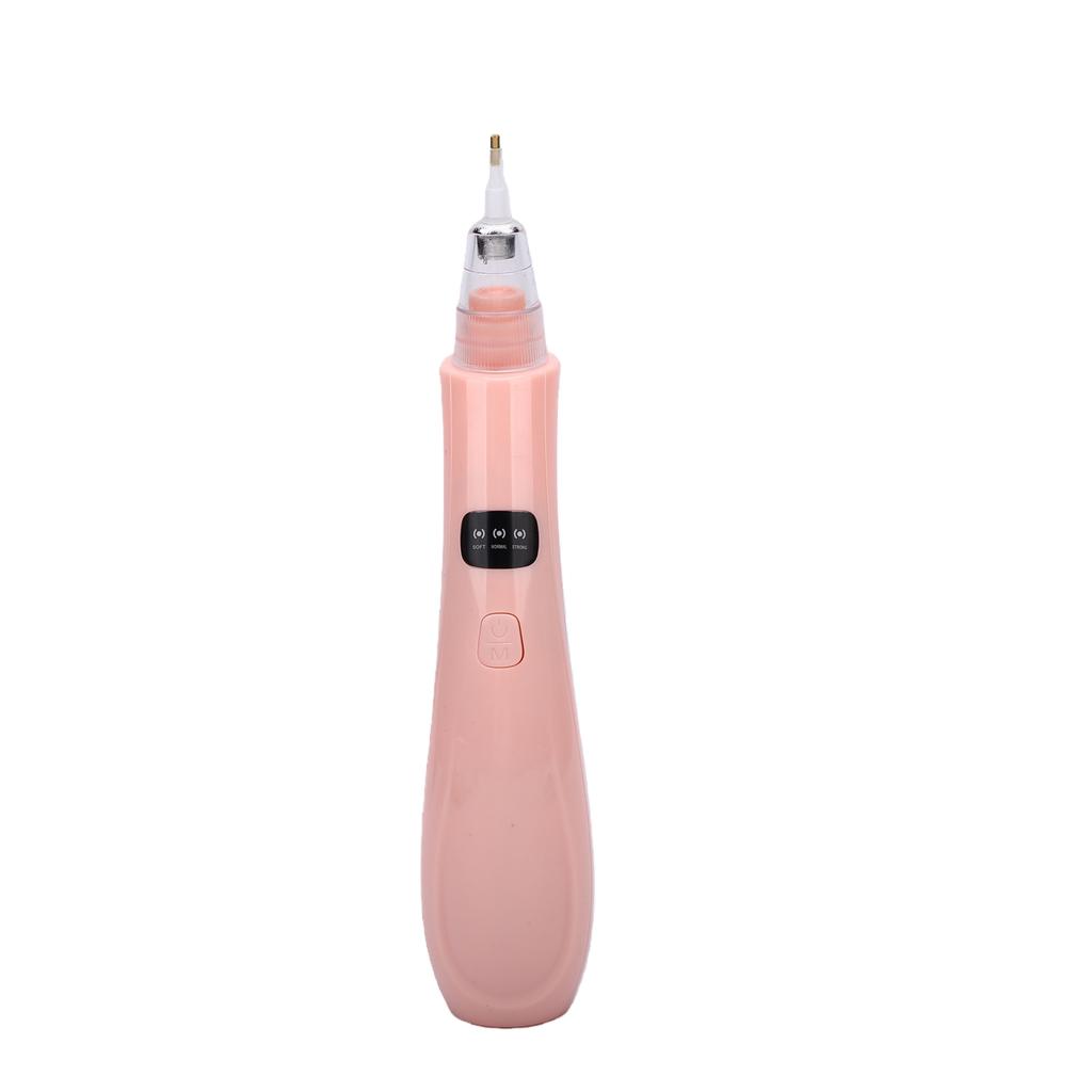 Electric Rhinestone Painting Pen Adjustable Suction Cordless Vacuum Art Painting Pen with 4 Fine Tips for Home DIY Pink