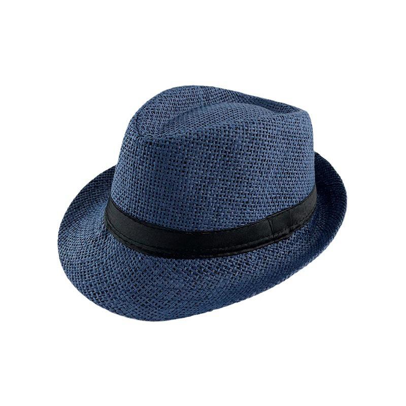 Sombrero Fedora de Primavera y Verano para Niños: Sombrero de Paja para Niños y Niñas, Protección Solar, Ropa de Viaje y Playa, Estilo Británico.