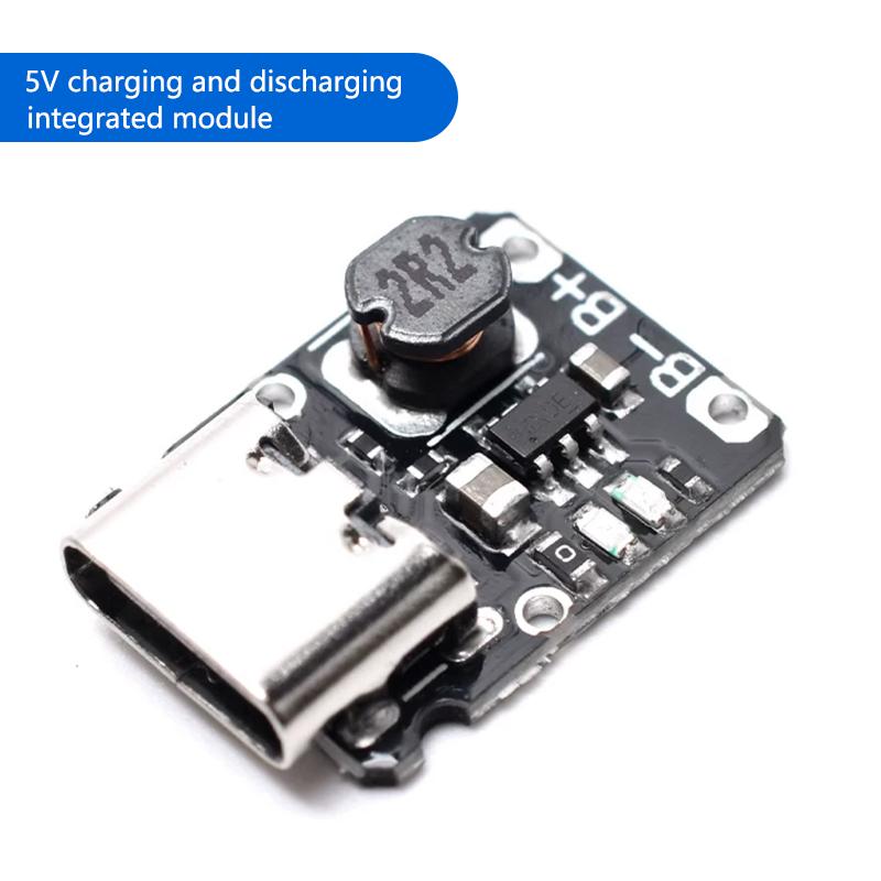 

High-precision 5V2A integrated charge and discharge module Type-C input compatible with the boost voltage of 4.2V/4.35V lithium 5PCS
