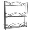 Seasonings Rack 3 Tier Metal Seasonings Organizer with Anti Slip Rubber Foot Pads for Kitchen Countertop