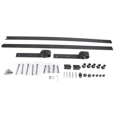 6.6FT Modern Sliding Barn Door Closet Hardware Track System Unit for Single Wooden Door