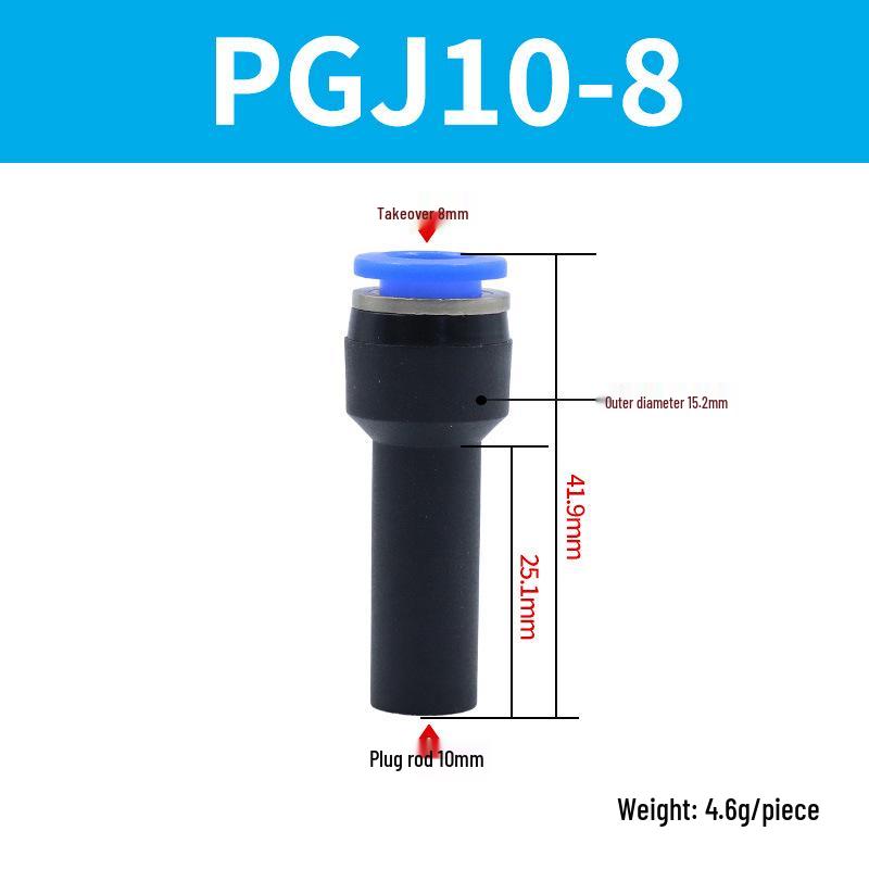 Elbow Pipe Plug Reducer Bush PGJ6-4 8-6 12-6 16-10 Blue-Black-White Male-Female