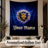 Custom Text Printed Tapestry World of Warcraft Pattern Large Wall Hanging Indoor Room Decor