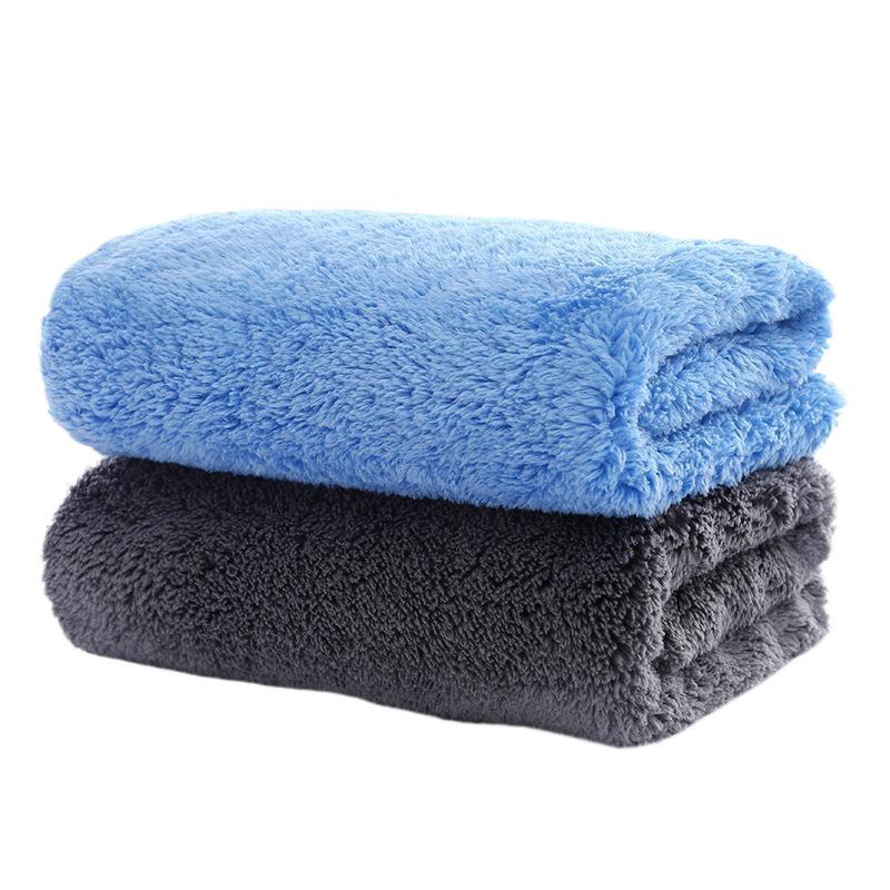 Premium Thickened Coral Fleece Car Wash Towel, 500gsm, 40x40cm - High Absorbency for Household & Car Use