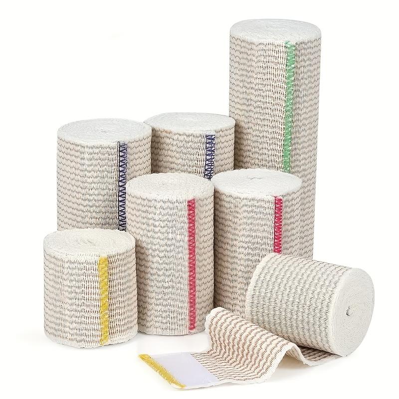 1/7pcs premium quality elastic bandage packs, reusable bandages, ideal for waist, leg, elbow and knee wraps