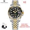 Pagani Designs New GMT Men's Mechanical Watch Luxury Sapphire Stainless Steel Ceramic Bezel Business Men's Automatic Watch