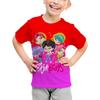 2025 New Children's Cotton KPop Demon Hunter Casual Top Short Sleeved Girl Boy KPop Demon Girl Group Fan Gift T-shirt