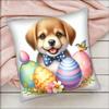 1pc Easter Puppy Cat Egg Pillow Case Square Bedroom Sofa Leisure Comfort Cushion Car Living Room Home Decoration