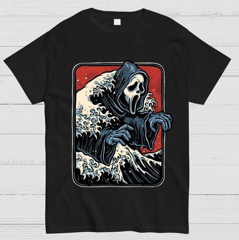 Ghost Wave Geek T-Shirt Unisex T-Shirt M