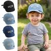 Bestickte Baby-Baseballkappe mit Buchstaben Verstellbarer Sonnenschutzhut Modischer Babyhut Für Kleinkind Junge Mädchen