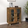 817333 vidaXL Buffet Smoked Oak 69.5x34x90 Cm Engineered Wood