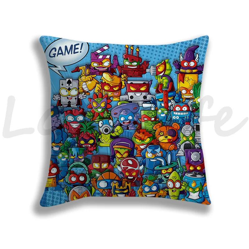Newest Super Zings Pillow Cover Cute Cartoon Pillow Case Cushion Cover Pillow Throw SuperThings Decor Pillowcase For Bed Throw 45cmx45cm