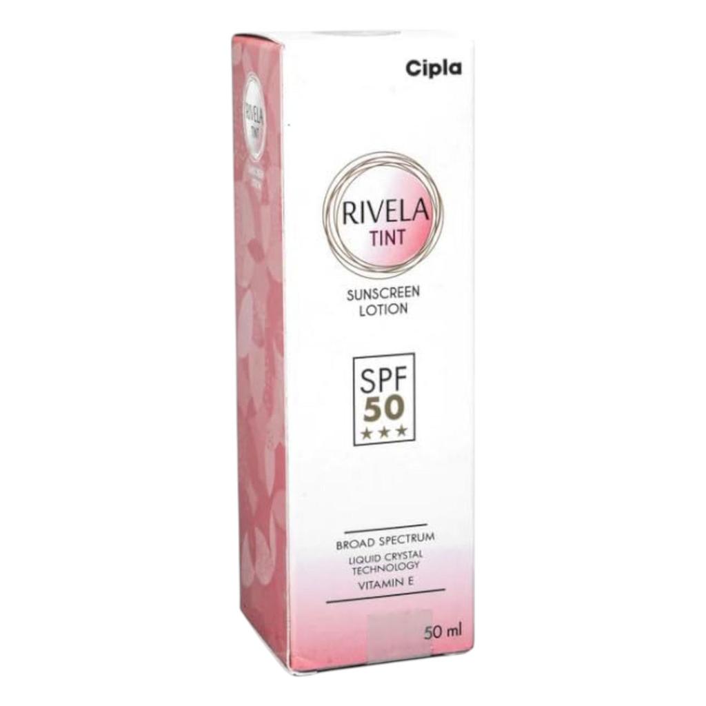 Cipla Rivela Tint Sonnencreme Lotion LSF 50 Breitband-UV-Schutz 50ml 1 Stück