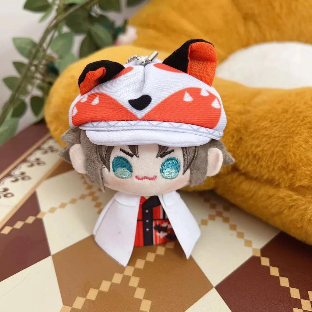 10cm Luxiem Plush Pendant Toys Mysta Luca Ike Shoto Vox Shu Yamino Mini Doll Cotton Stuffed Bag Decor Rings for Vtuber Fans Gift