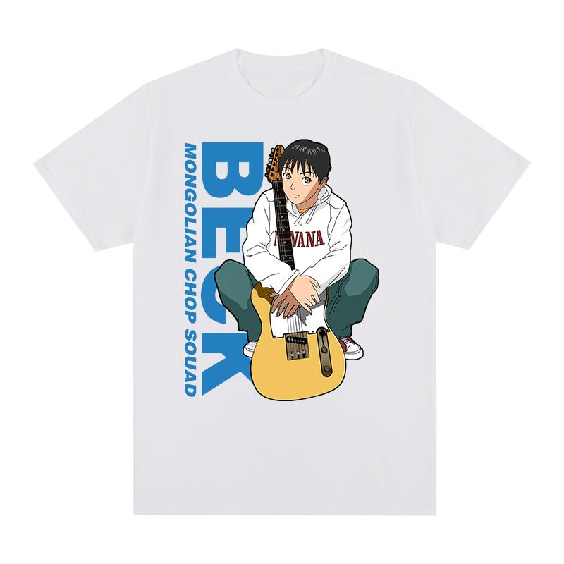 

Beck Vintage tshirt Mongolian Chop Squad Japanese Anime FLCL NANA Cotton Unisex T shirt New TEE TSHIRT Womens tops S