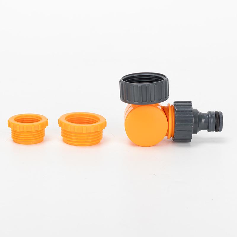 Drehbarer Schnellkupplungs-Wasserhahnnippel für 1/2, 3/4, 1-Zoll-Schläuche - Verhedderungsfreier Weichschlauchadapter