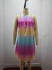 Summer Off-the-Shoulder Halter Lace-Up Loose Women's Dress