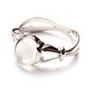 Glamour Steel Gift Engagement Ring With Bright Stone Silver Plated Fashion Jewelry