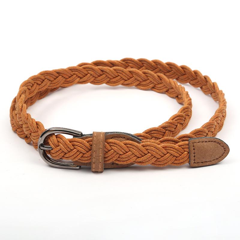 New Braided Women's Decorative Belt, Fine Casual Braided Belt, Skirt Decorative Belt