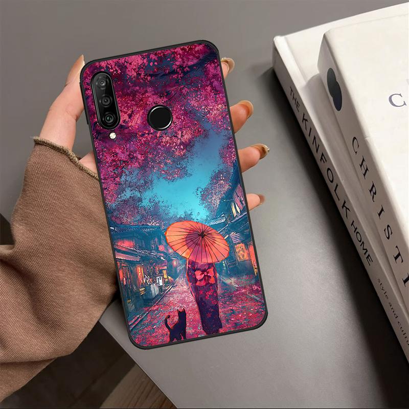 Japan Scenery For Huawei Nova 10 9 SE Y91 Y61 Y90 Y70 Y60 Y72 12s 12i 11i 7i 8i P60 Pro P30 P40 Lite Case