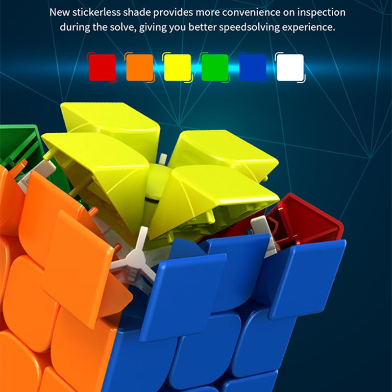 Bucubke RS3M 3x3 Magnetic Levitation Magic Cube RS3 M 2021 [Built-in Magnets] Puzzle Magic Cube MFJS RS3M Maglev 3x3x3 Stickerless Magnetic