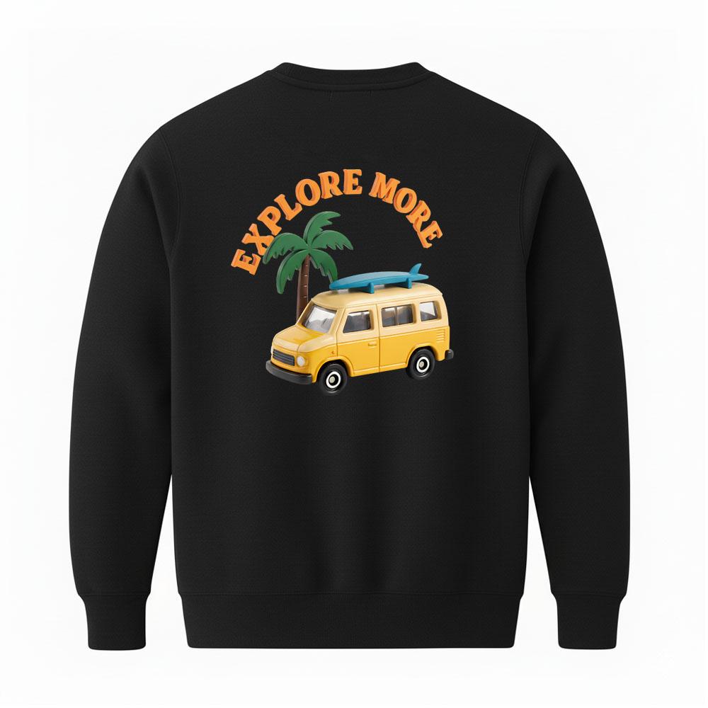 SUPENER Explore More Printed Crew Neck 4 Colors (Type B)