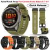 Pulseira Resistente de Nylon Quick Fit 22 26mm para Garmin Fenix 8 47mm 51mm/Fenix 8Pro 6 6X 7 7X Pro 5 5X Pulseira de Relógio Ajustável