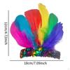 Feather Headband Decoration Headwear for Costume Party Halloween Dance