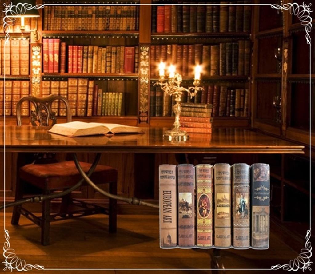 Imitation Foreign Art Fake Interior Decor of 3 Small Books Random Books, Books, Books, Models, Books, (Set - Selection)