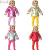 Down Jacket For 18 Inches American Doll Cute Fur Collar Hoodie Doll Clothes Suit Fit 43cm New Baby OG Girl Dolls Best Gift Shoes