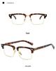 Jang Wonyoung Style Tortoiseshell Eyewear: Unisex Square Anti-Blue Light Eyeglasses