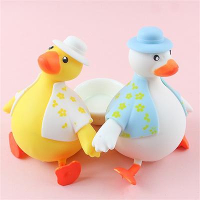2Pcs High-quality Rubber Antistress Squeeze Toy Cute Duck Stress Relief Toy