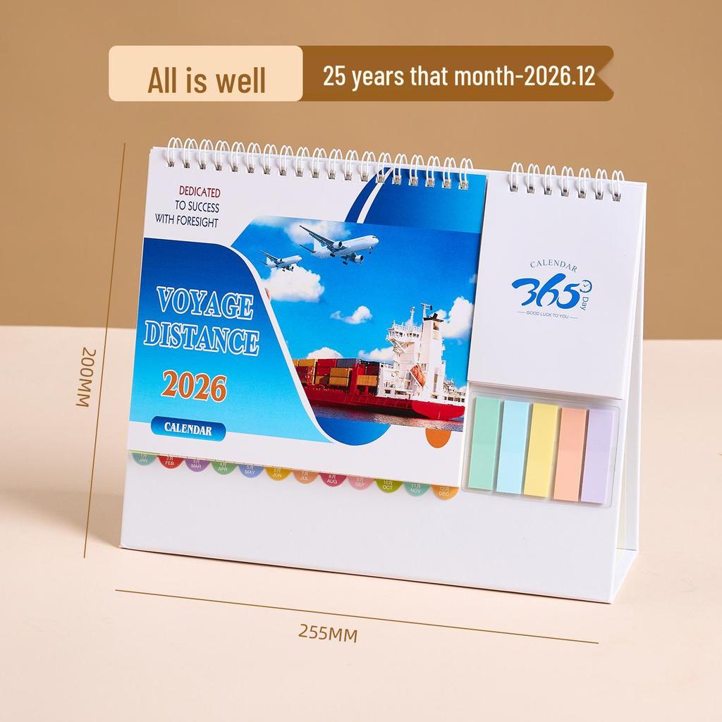 2026 Year of the Horse Enterprise Desk Calendar with Custom Logo - Special Edition for Creative Logistics