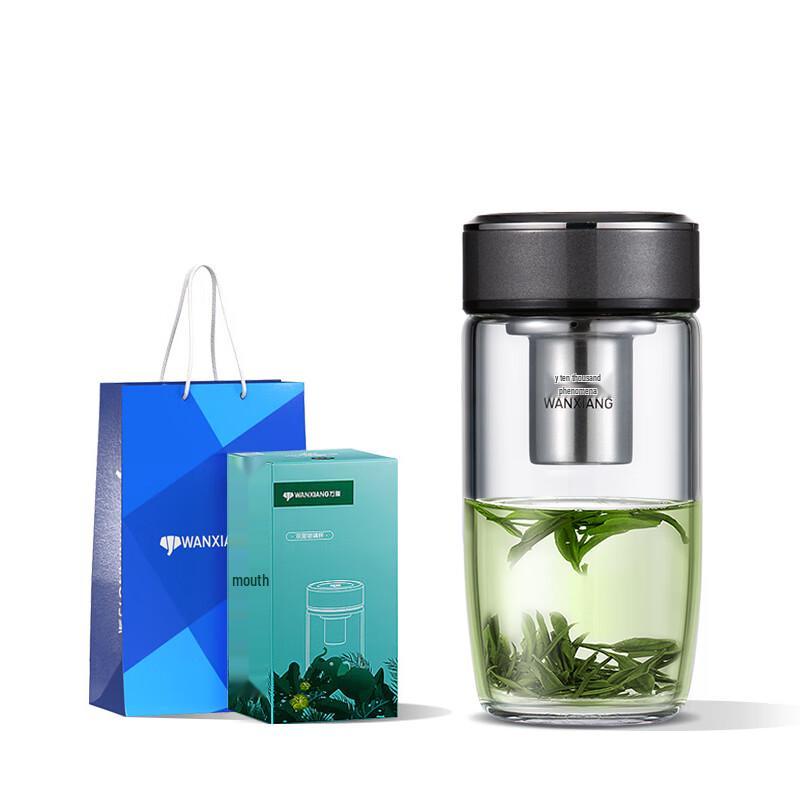 Wuxiang Portable Borosilicate Glass Tea & Water Bottle