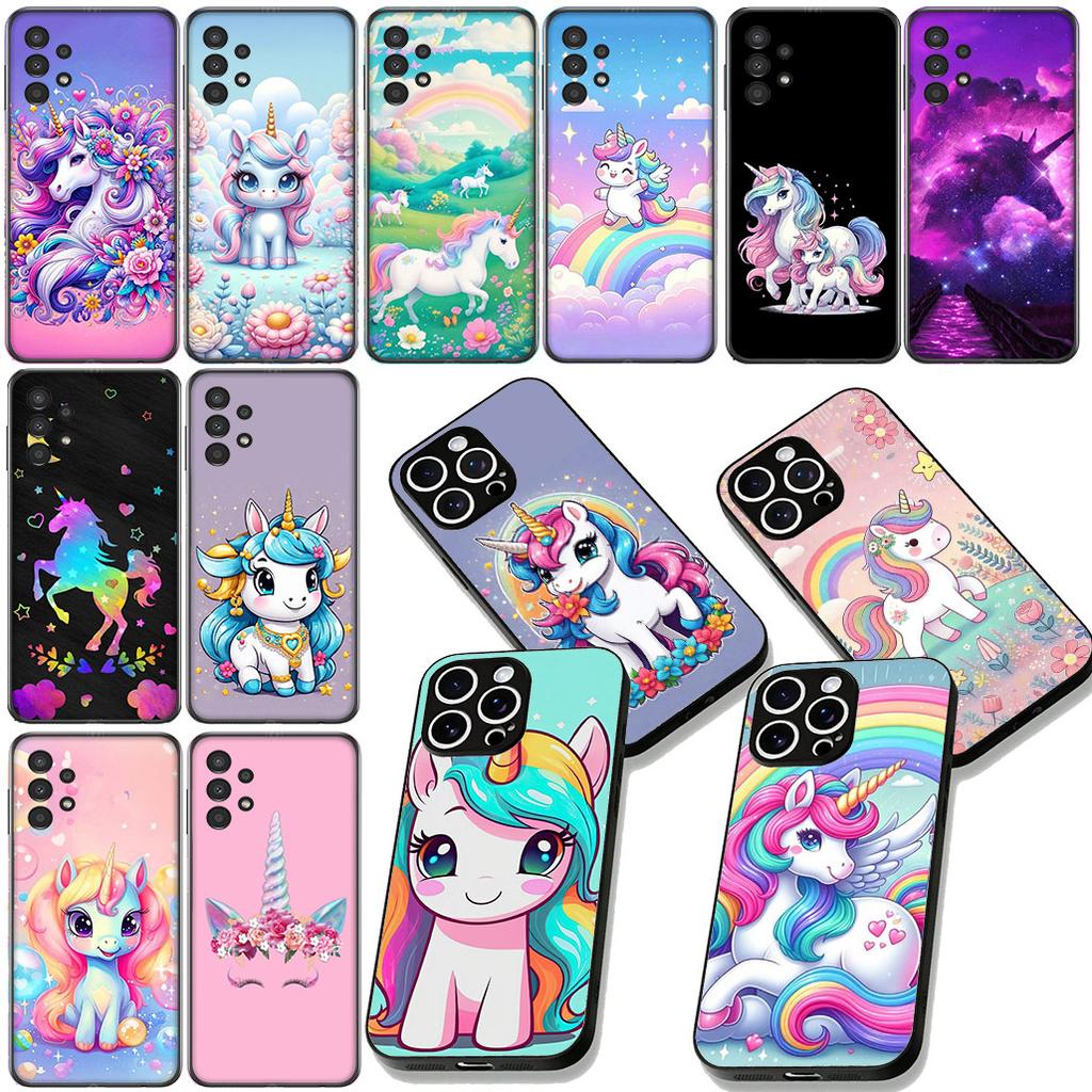 Cartoon Einhorn Pferd Anime Handyhülle für Xiaomi Redmi Note 12 11 10 A3 Pro 10A 10C 12C Note12 5G Schutzhülle