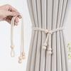 Adjustable Curtain Tiebacks, Modern Sheer Curtain Straps, Decorative Flower Holdbacks for Window Drapes and Home Decor