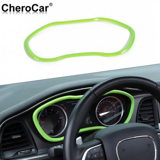 Dashboard Meter Panel Frame Cover Trim Interior Decor For Dodge Challenger 2015+