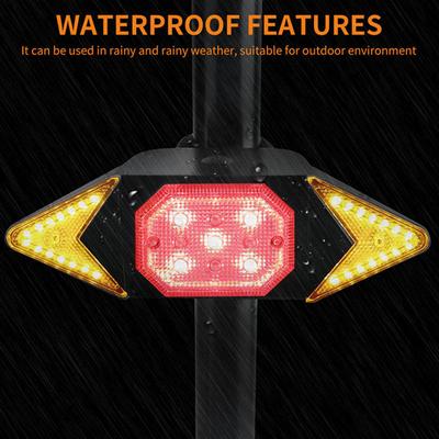 USB Rechargeable Turning Signal Cycling Taillight Bicycle Light Remote Control