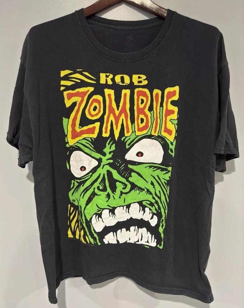 2012 Rob Zombie Green Monster Graphic Black Unisex Tshirt Reprint S-5XL