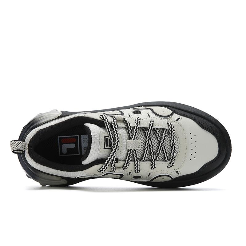 Fila Cacti Fashionable Classic Retro Modern Casual Daily Versatile Comfortable Thick Sole Women Sneakers Gray Black F12W611208FLB