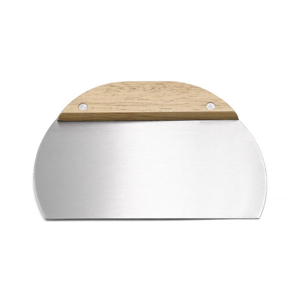 Stainless Steel Flour Dough Scraper Anti-Wear Material with Measuring Scale Design Suitable for Cake Pizza Bread