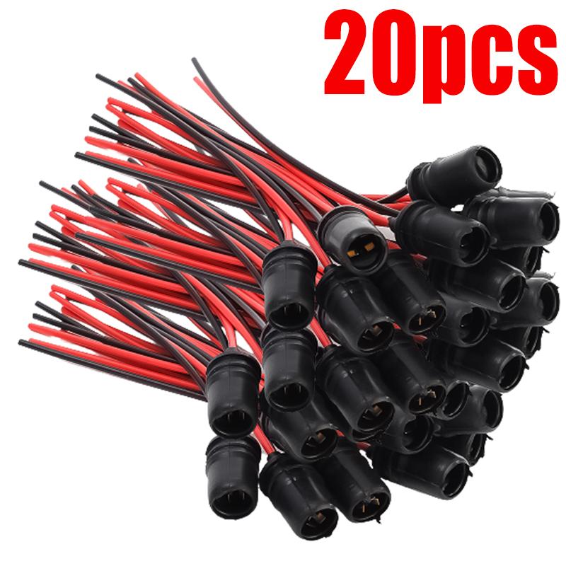 T10 W5W Car Wedge Light Bulb Socket Connector Holder Extension LED Lamp Bulb Base Holder Socket Wedge Base Light Bulb Plug