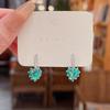 Exquisite S925 Silver Bow Earrings - Korean Micro-Inlaid Design