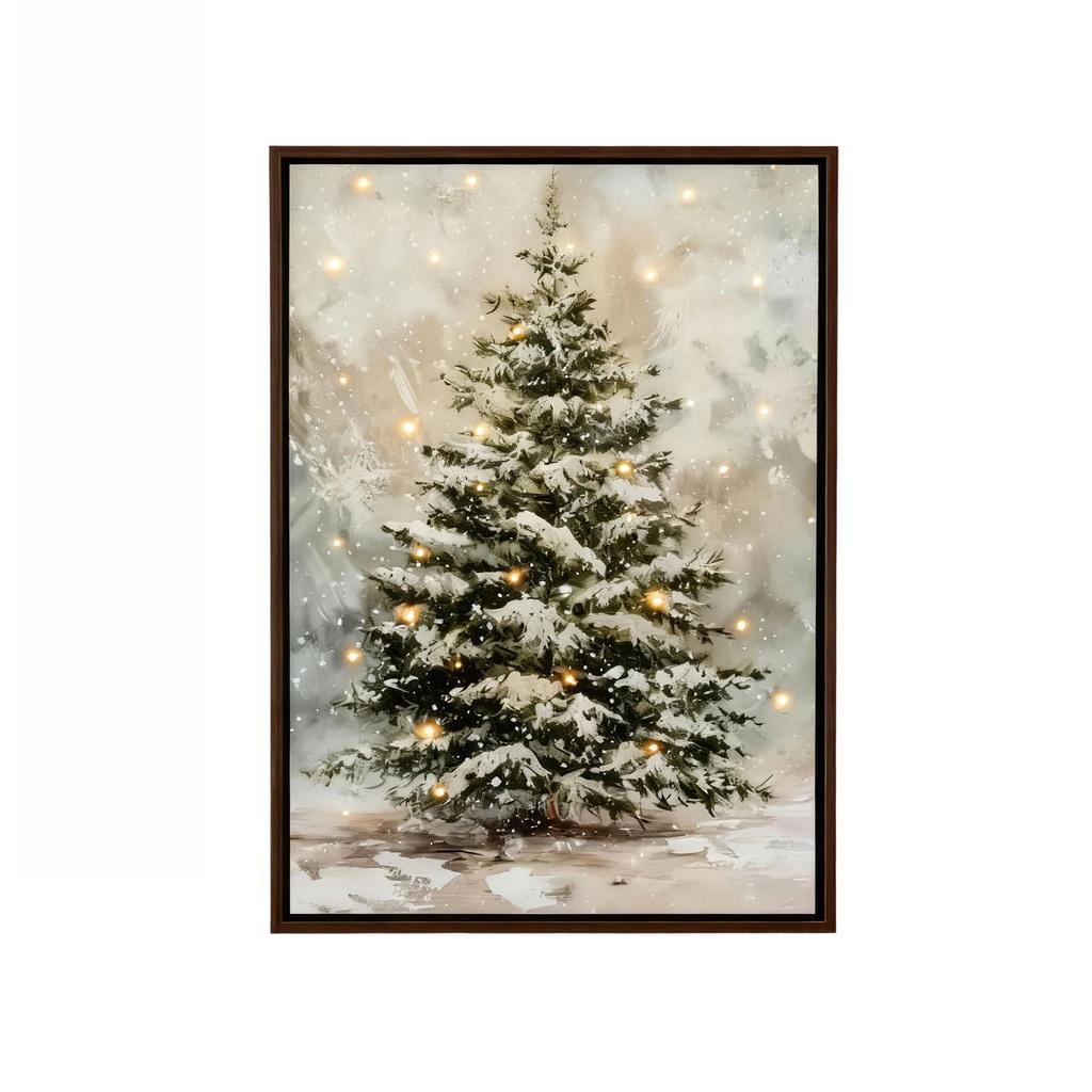 Christmas Door with Lights for Family Party Photo, Festive Home Decor