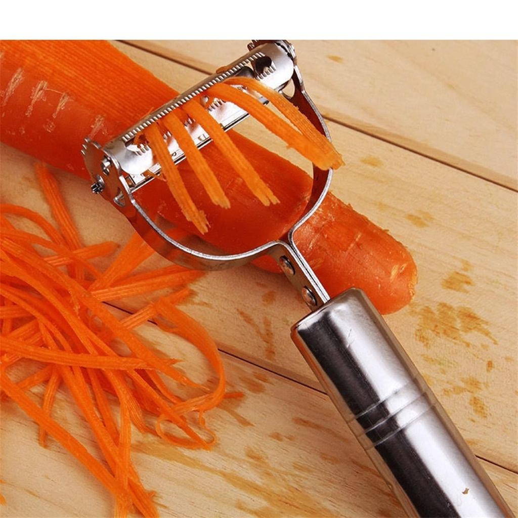 2Pcs Multifunction Vegetable Peeler Slicer Stainless Steel Potato Peeler Cucumber Carrot Grater Peeler Kitchen Accessories