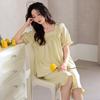 New Pajamas Women's Summer Modal Short-sleeved Cropped Pants Thin Summer Princess Style Loungewear Set