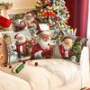 Christmas Santa Cushion Cover Decorative Pillow Cover Throw Pillow Case Home Decor Christmas Decor For Home Sofa Pillowcase